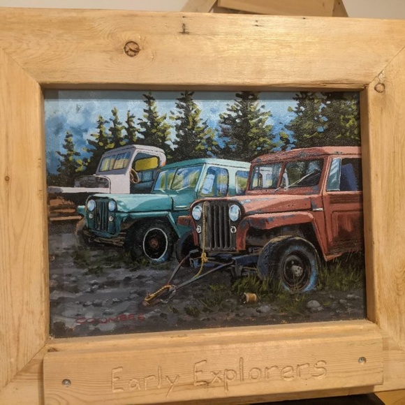 Signed autograph art “Early Explorers” pastel art by Bryan Coombes 12x16 inches - Picture 1 of 2